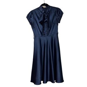 Nanette Lepore Satin Blue Dress